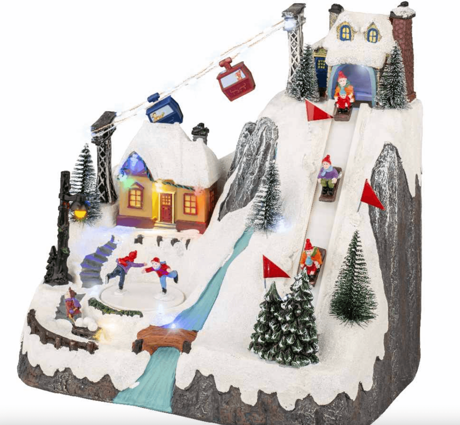 Villaggio natale con led elettrico seggiovie e piste Kaemingk - Brico Sapiens - L' evoluzione del fai da te Villaggio natale con led elettrico seggiovie e piste Kaemingk - Brico Sapiens - L' evoluzione del fai da te